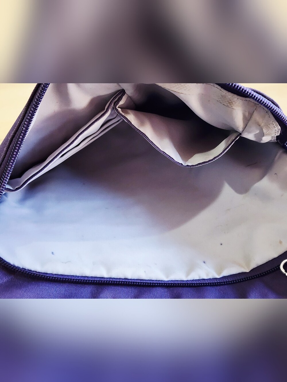 TRAVELON | Anti-Theft Classic North/South Crossbody Shoulder Bag  L| Purple - Picture 5 of 11